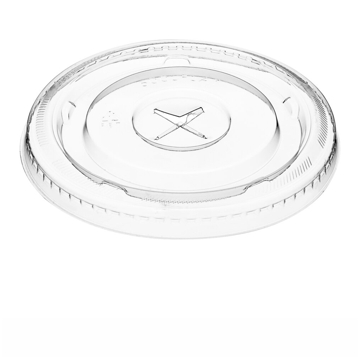Tampa Transparente em PLA Cruzeta 9/12/16 oz 95mm 1000un