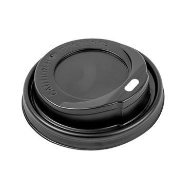Tampa Plstico Traveler Preta para Copos 240ml 8oz 10x100 un