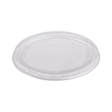 Tampa Pl�stico PET/RPET Transparente Plana �122x8mm 10x50 un
