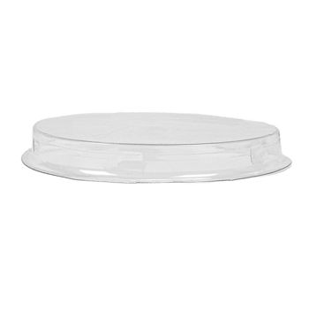 Tampa Plstico RPET Transparente Rasa para recipientes 120mm 72 un