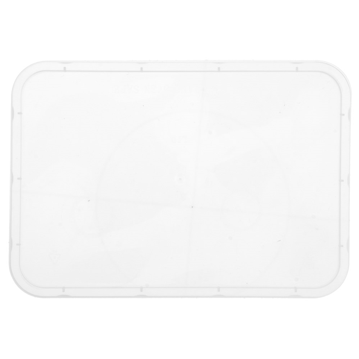 Tampa para Recipiente de Plstico PP Transparente Rectangular 175x124mm 10x50 un