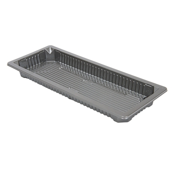 Recipiente Sushi Plstico rPET Prateado 225ml 220x90x20mm 328 un
