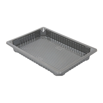 Recipiente Sushi Plstico rPET Prateado 244ml 166x115x20mm 312 un
