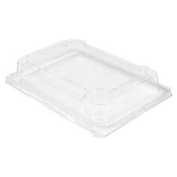 Tampa de Plstico rPET Transparente 171x120x30mm para Recipiente Sushi 156 un