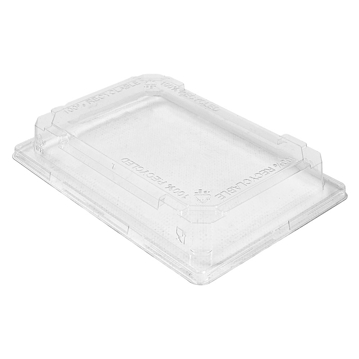 Tampa de Plstico rPET Transparente 190x134x30mm para Recipiente Sushi 176 un