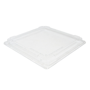 Tampa de Plstico rPET Transparente 270x270x25mm para Recipiente Sushi 70 un
