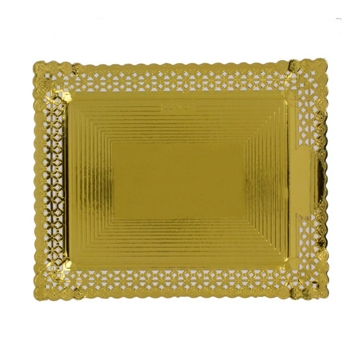 Travessa Naperon Aries em Carto Dourado para Pastelaria 270x320mm 100un