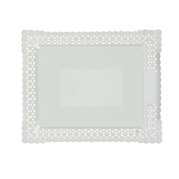 Travessa Naperon Aries em Carto Branco para Pastelaria 220x270mm 100un