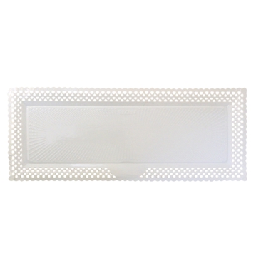 Travessa Naperon Aries em Carto Branco para Pastelaria 150x380mm 100un