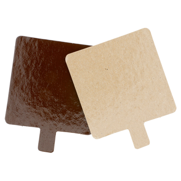 Disco de Carto Dupla Face Chocolate/Pralin com Pega 80x80mm 200 un