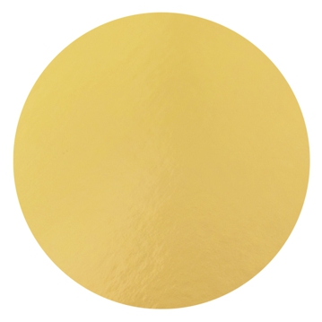 Disco Circular em Carto Metalizado A Ouro 80 mm 100 un