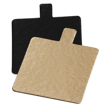 Disco de Carto Dupla Face Ouro/Preto com Pega 80x80mm 250 un