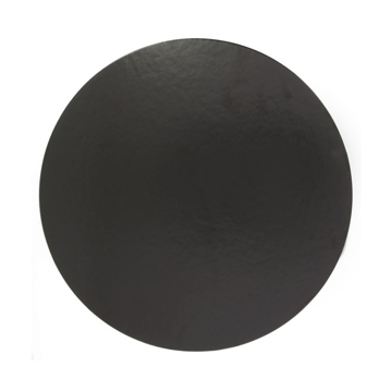 Disco Circular em Carto Preto 180 mm 100 un
