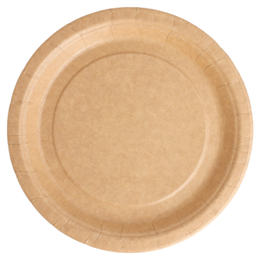Prato de Cartolina Redondo Kraft Bio-Lacado 180mm 20x20 un