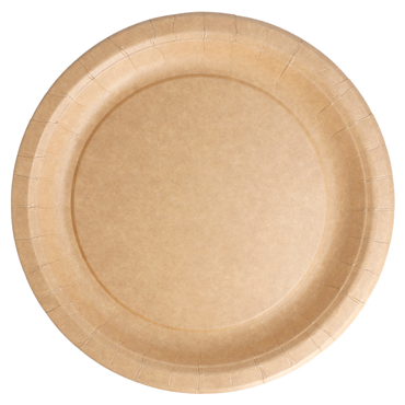Prato de Cartolina Redondo Kraft Bio-Lacado 220mm 20x20 un
