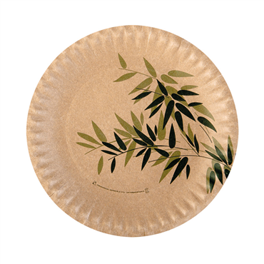 Prato de Cartolina Castanho Feel Green 230mm 8x100 un