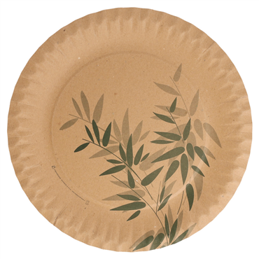 Prato de Cartolina Castanho Feel Green 290mm 4x100 un