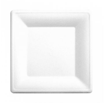 Prato Celulose de Cana de Acar Branco 200x200x10mm 10x50 un