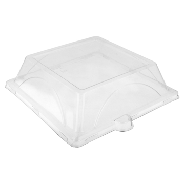 Tampa Plstico PET para Prato Quadrado em Cana de Acar 207x207x40mm 5x50 un