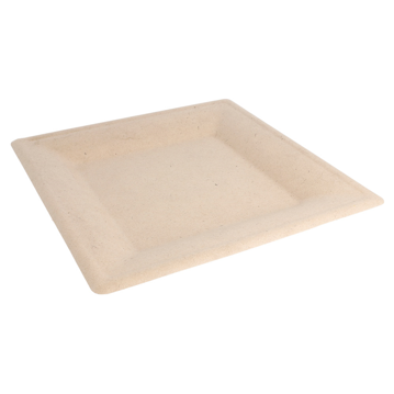 Prato Celulose de Cana de Acar Natural 262x262x14mm 10x50 un