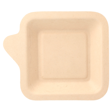 Prato Celulose de Cana de Acar Natural 110x110x17mm 20x50 un