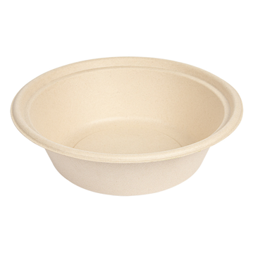 Tigela em Cana de Acar 208x61mm 1200ml Natural 8x50 un