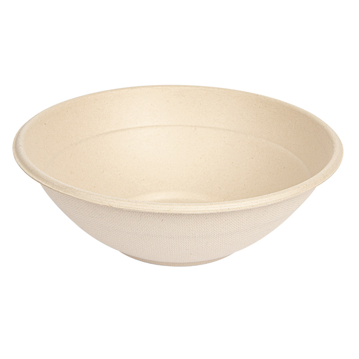 Tigela em Cana de Acar 196x65mm 950ml Natural 8x50 un