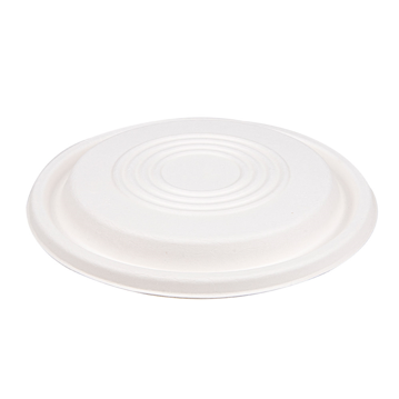 Tampa baixa em Cana de Acar 214x10mm para Tigela em Cana de Acar Branco 8x50un