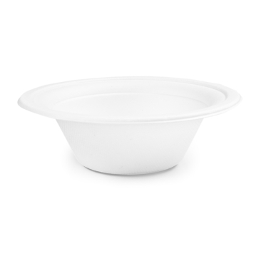 Tigela em Cana de Acar 152x48mm 360ml 12oz Branco 10x50un