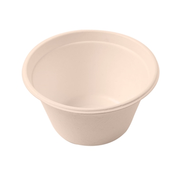 Tigela em Cana de Acar 116x63mm 360ml 12oz Natural 10X50un