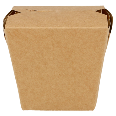 Embalagem Comida Oriental Kraft Base Quadrada 480ml Caixa 9x50 un