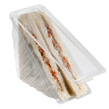 Embalagem de Plstico Triangular com Tampa incorporada para Sandes Simples 980 un