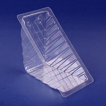 Embalagem de Plstico Triangular sem Tampa para Sandes Tripla 1500 un