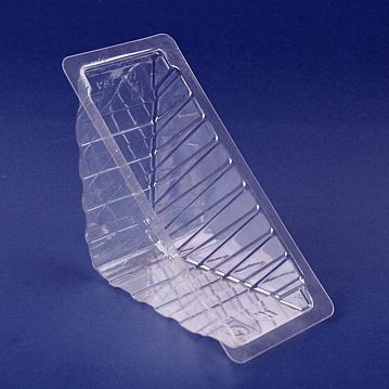 Embalagem de Plstico Triangular sem Tampa para Sandes Dupla 1000 un