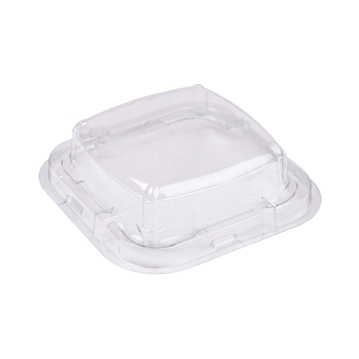 Tampa de Pl�stico PET/RPET Transparente Actipack 104x104x28mm 1000 un