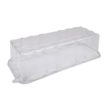 Transparent PET/RPET Plastic Lid Actipack 384x168x85mm 120 pcs
