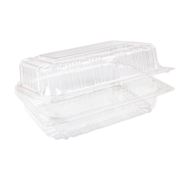 Embalagem de Pl�stico PET/RPET Transparente para Croissants Toutipack 214x145x55mm 320 un