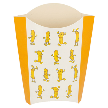 Caixa em Cartolina para Batata Frita 190g Chips Caixa 1000