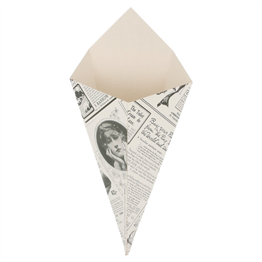 Cone em Cartolina para Fritos 100g Times Caixa 1600