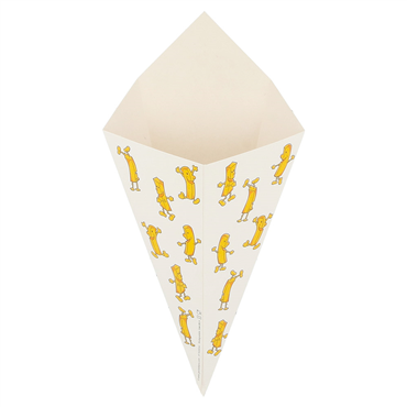 Cone em Cartolina para Fritos 100g Chips Caixa 1600