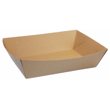 Bandeja cartolina Kraft para Legumes de Sopa 130x200x60mm 320 un