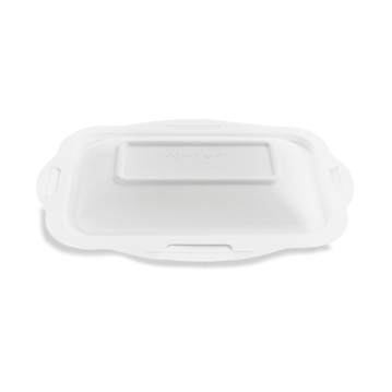 Tampa em Bagao Branco 210x150x22mm Vegware 12x50 un