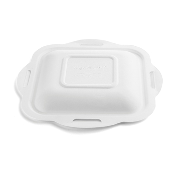 Tampa em Bagao Branco 225x210x22mm Vegware 12x50 un