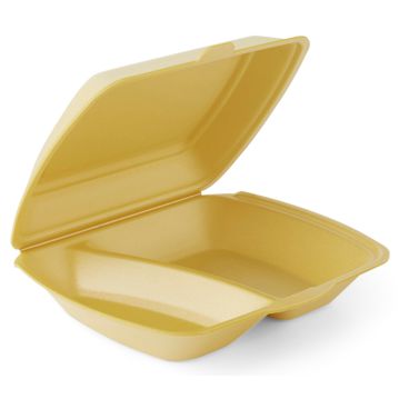 Embalagem Menu 245x210x72mm 2 Compart. Gold 2x100 un