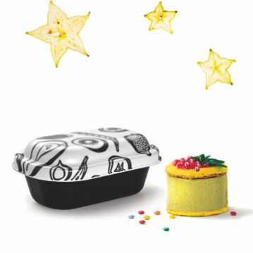 Caixa para Take-away de Gelado FunnyGel Preto 750cc 100 un