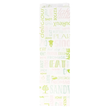 Saqueta de Papel Anti Gordura 90+40x300mm Parole Verde 6x500 un