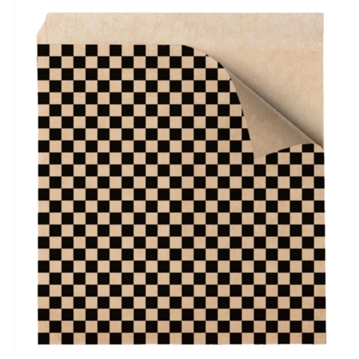 Saqueta Papel Aberta em 2 Lados Antigordura 170x180mm Burger/Pizza - Fitipaldi Kraft Pfas Free 500 un