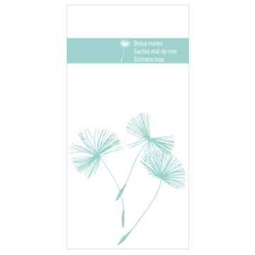 Saco de papel Branco + PP para Enjoos 125+35x230mm 10x100 un