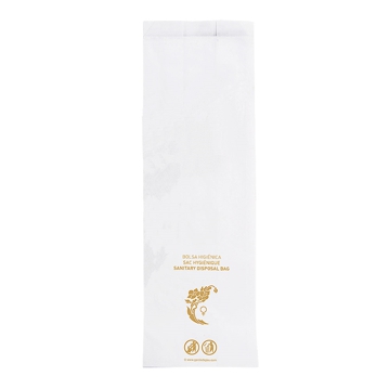 Saco de papel Branco Higinico 90+60x260mm 10x250 un