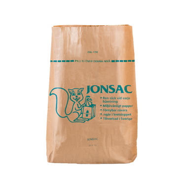 Saco de papel Kraft Compostvel para Lixo 110L 700x250x950mm 50 un